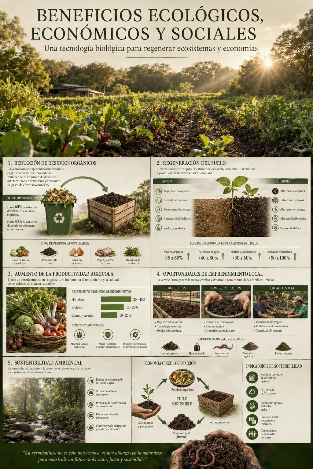 BENEFICIOS ECOLÓGICOS, ECONÓMICOS Y SOCIALES
