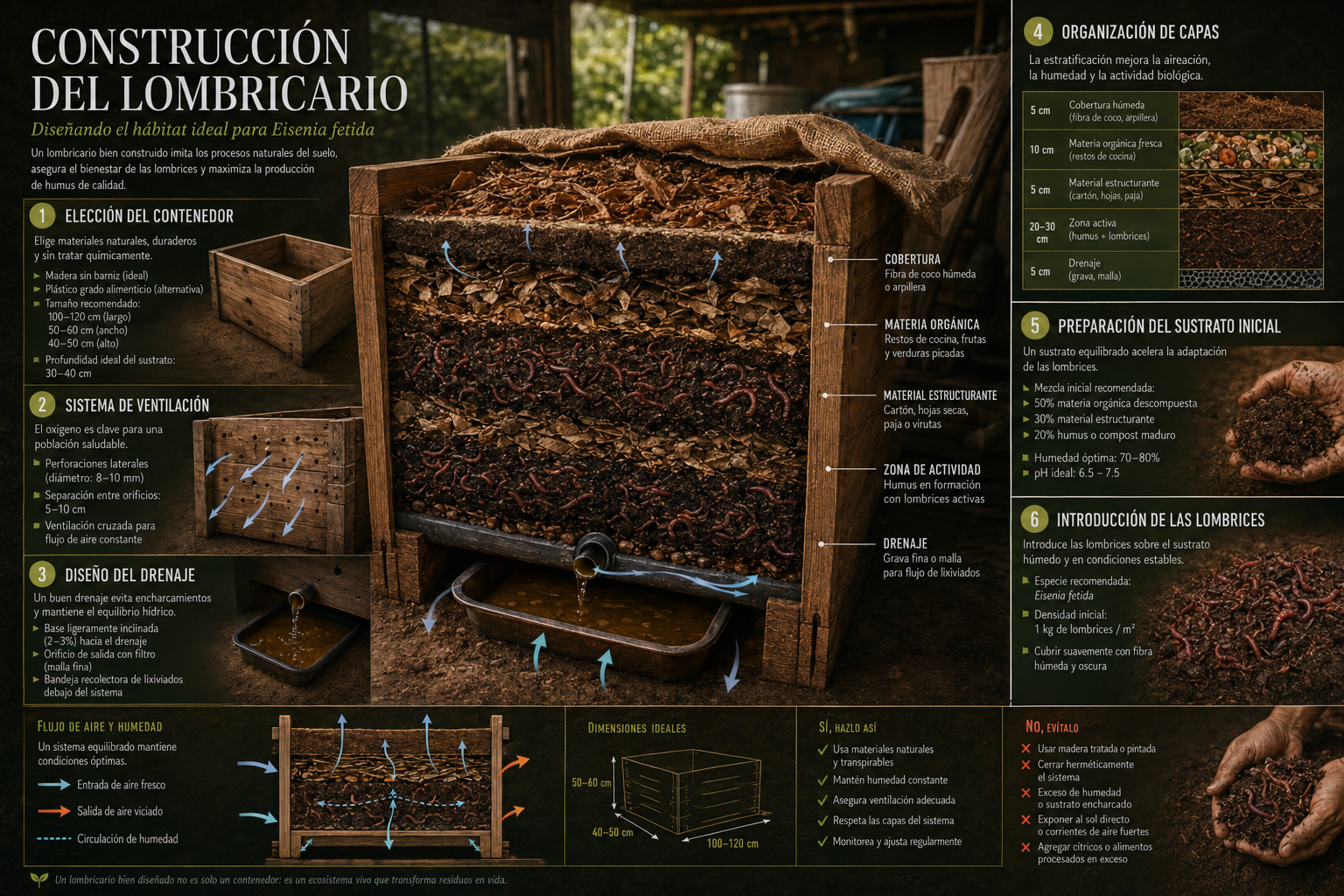 CONSTRUCCIÓN DEL LOMBRICARIO