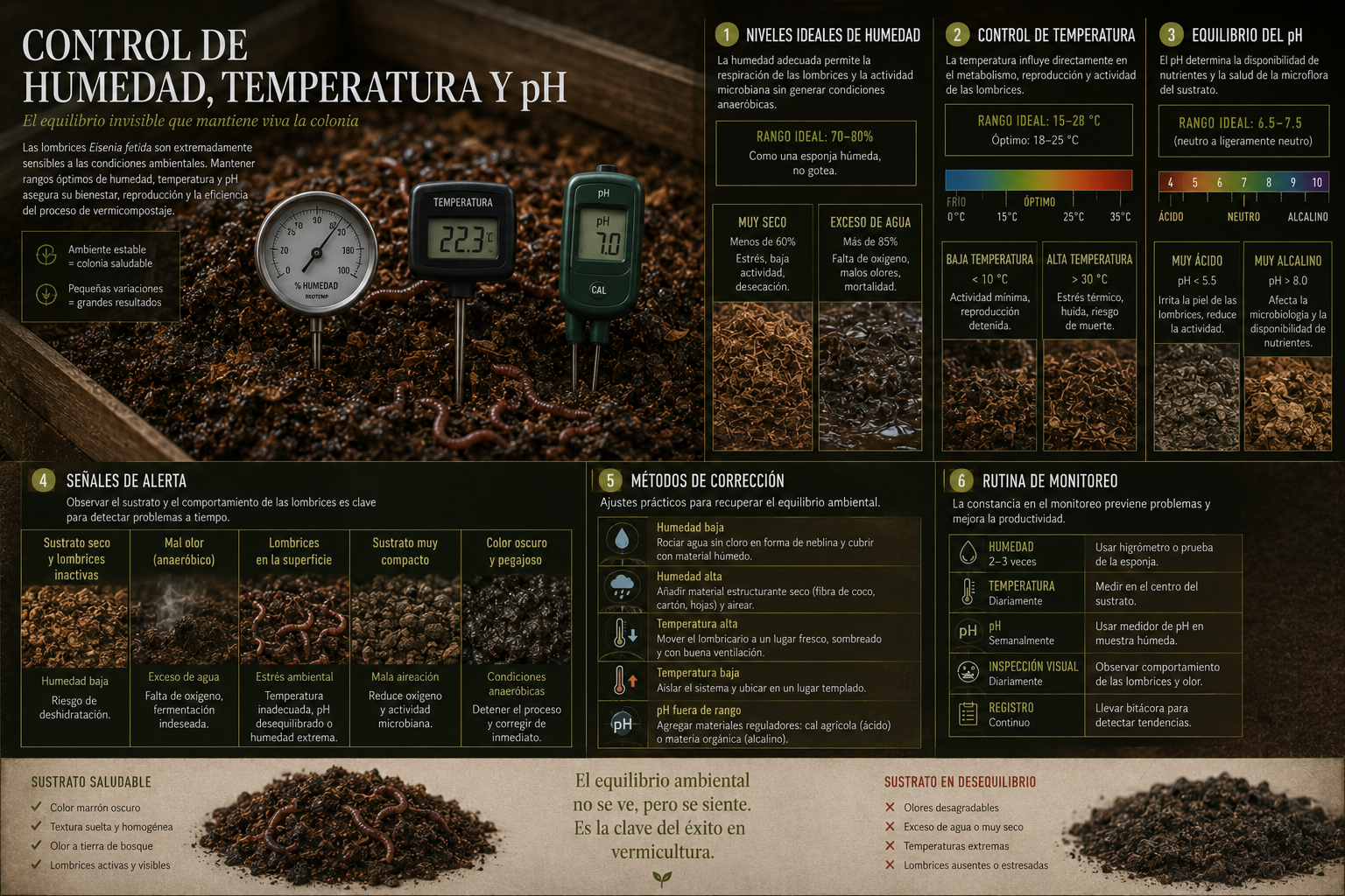 CONTROL DE HUMEDAD, TEMPERATURA Y pH