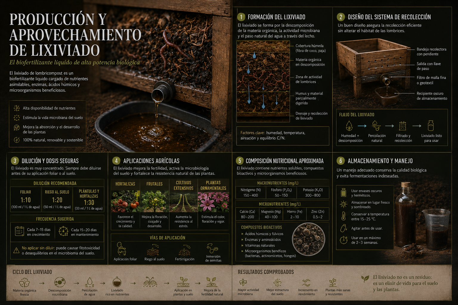 PRODUCCIÓN Y APROVECHAMIENTO DE LIXIVIADO